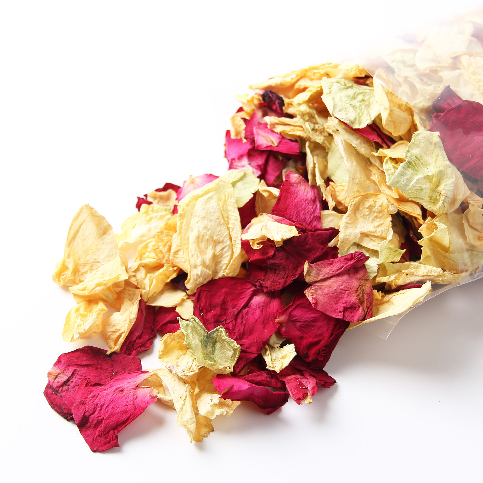 Wholesale Pure Natural Real Flower Petal Confetti Dried Flower Wedding Confetti Red Rose Petals Champagne Rose Petals