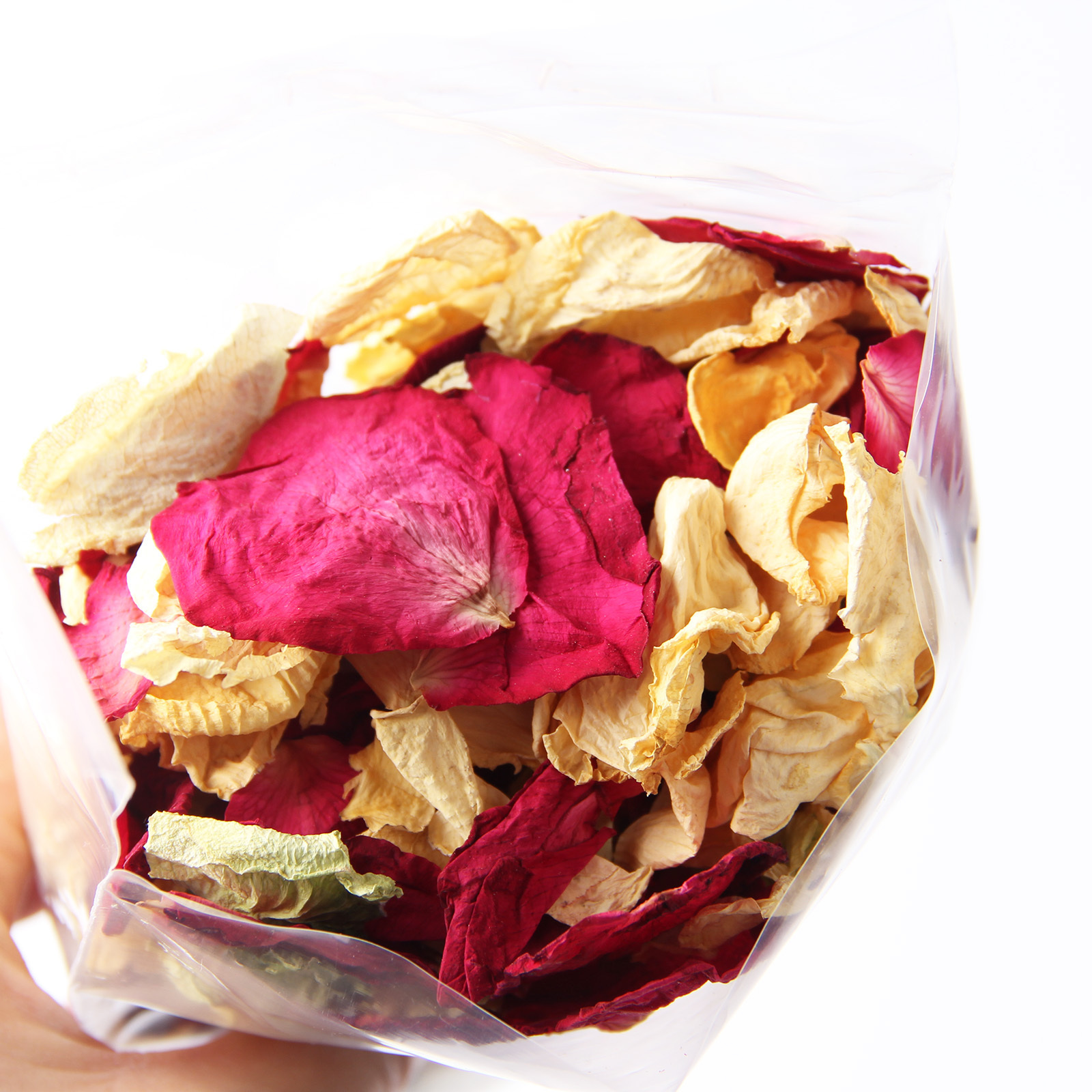 Wholesale Pure Natural Real Flower Petal Confetti Dried Flower Wedding Confetti Red Rose Petals Champagne Rose Petals