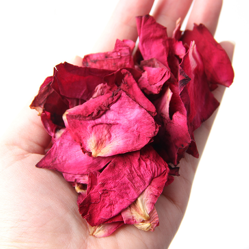 100% Pure Red Rose Flower Petal Natural Dried Rose Petal Confetti for Decoration Bath Spa Wedding Soap Candle Crafts