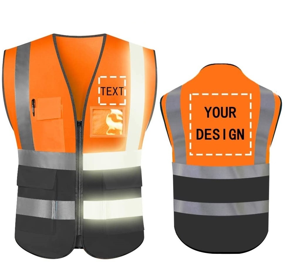 Mesh Pink Safety High Visibility Net Reflect Vest With Pocket