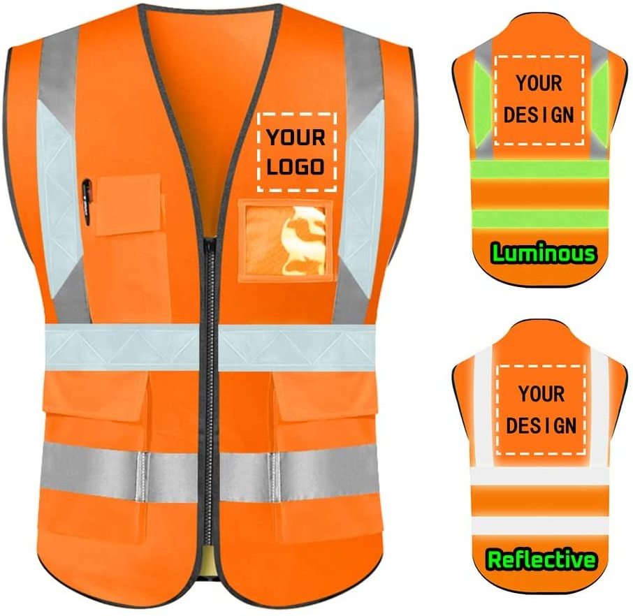 Ansi Class 2 Officer Winter 3m Orange Mesh Price Construction Safety Vest