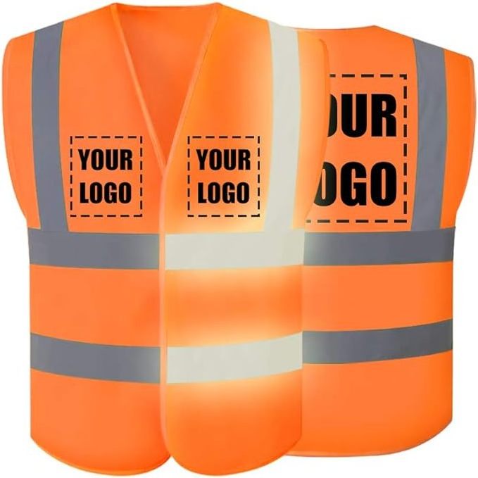 Reflective Safety Clothes Green Hi Vis  Security High Visibility Reflect Strip Basical Vest