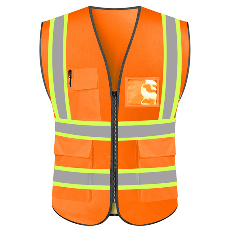 Cloth Safety Product Line Reflect Vest Warehouse Emergency Railroad Road Riding Red Weld Surveyor Safety Vest