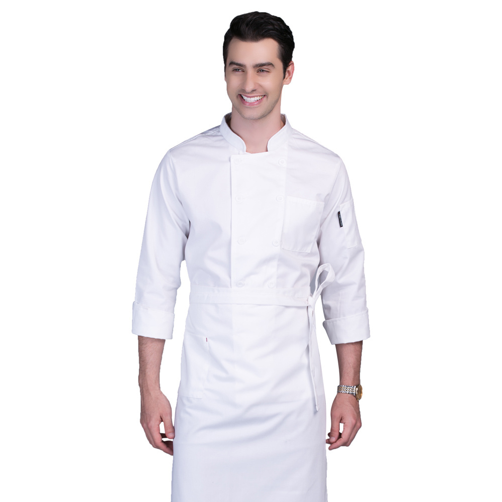 Uniform Hotel Kitchen Workwear Cook Clothes For Chef Restaurant Waiter Man