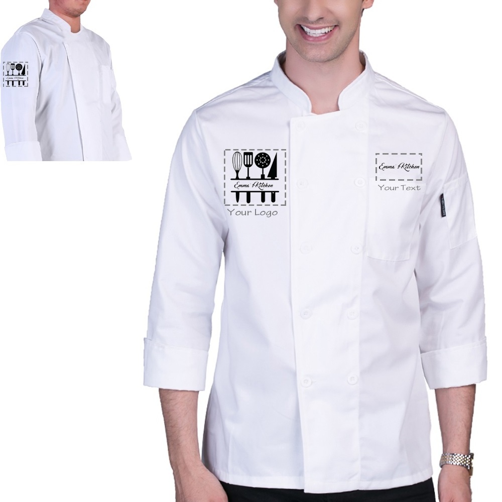 Uniform Hotel Kitchen Workwear Cook Clothes For Chef Restaurant Waiter Man