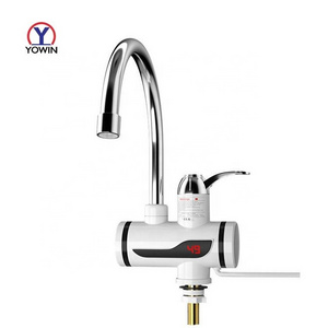 Yowin water faucet heater European Sink Kitchen Hot And Cold Mixer Digital instant electric water heaters Faucet