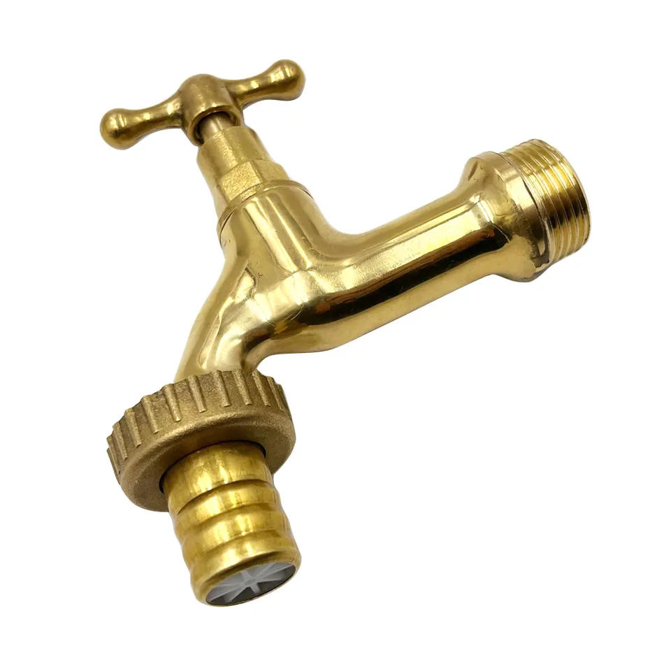 Outdoor garden antique brass polished copper faucets