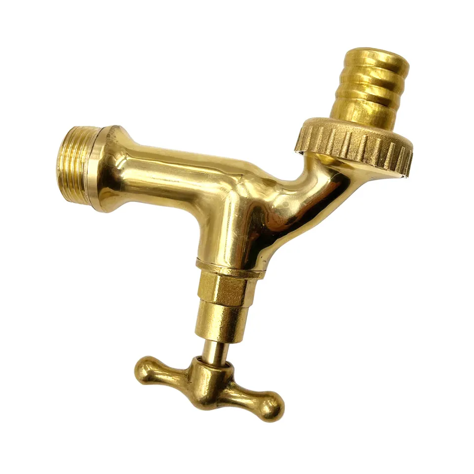 Outdoor garden antique brass polished copper faucets