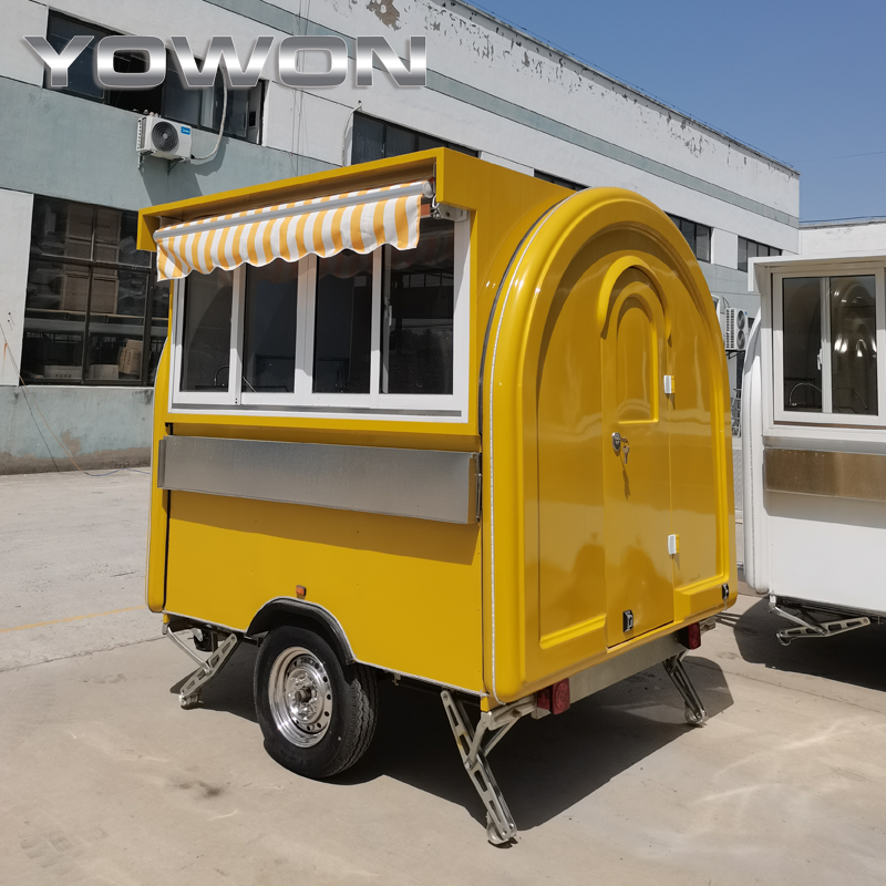 Yowon brand American standard catering truck street taco hot dog cart concession trailers with sink