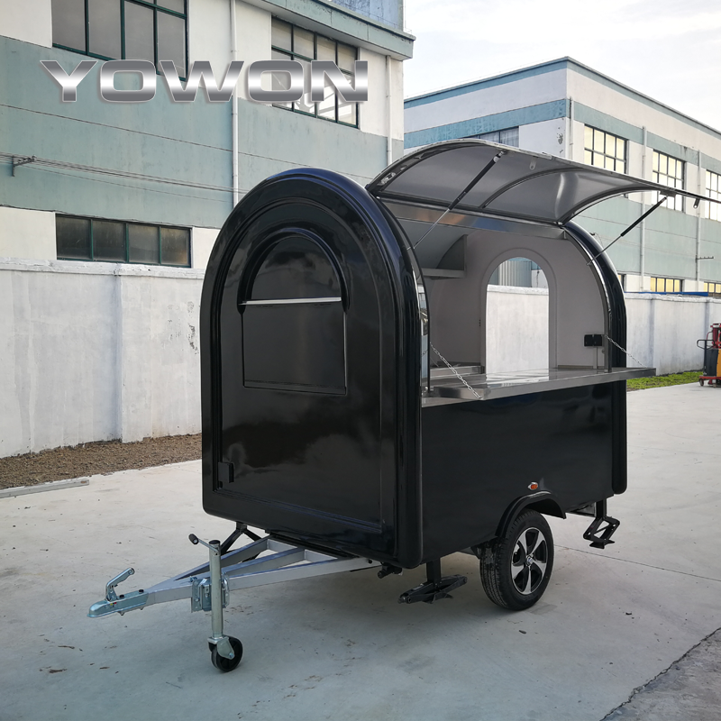 Yowon fully customized fast food vending cart used food truck for sale mobile pizza truck with fridge and oven