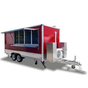 Yowon 110V vintage food trailer for US, market customized food truck with air conditioner mobile hot dog cart