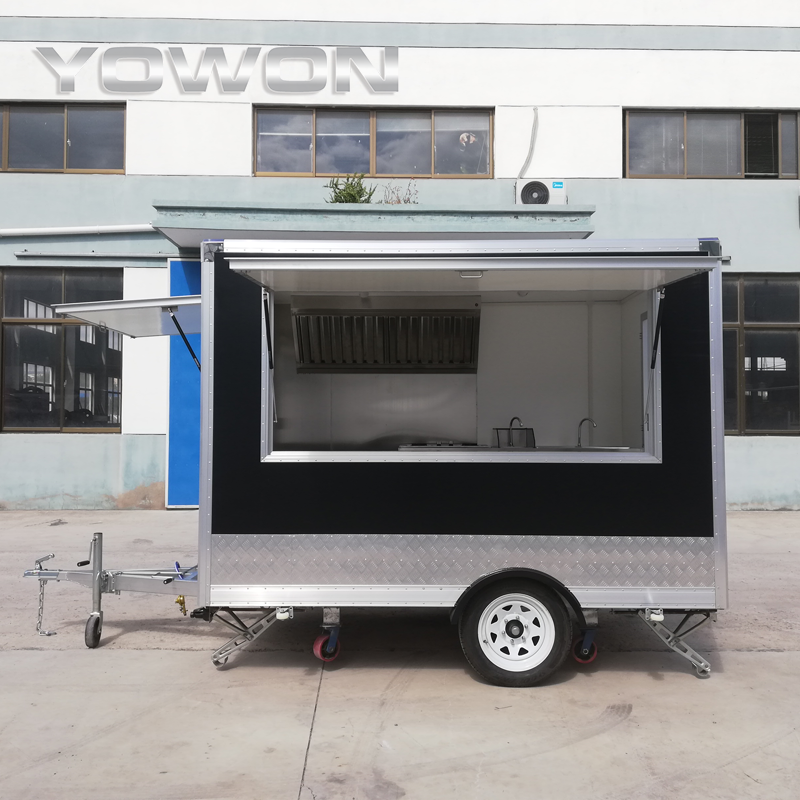 mobile street fast food van mobile taco cart with griddle beef supplier mobile canteen food truck for sale