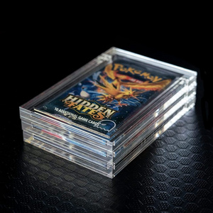 Protective Magnetic Clear Acrylic Display Case and Stand Display for game Card