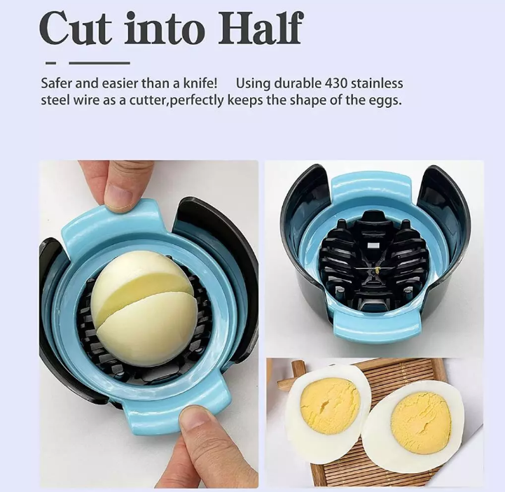 2022 Hot Selling Kitchen Accessories Egg Slicer Stainless Steel Egg Cutter