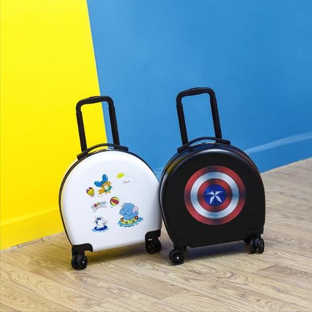 YX16914 Customized Pattern Kids' Luggage & Bags Mini Baggage ABS Travel Trolley Luggage Bags  Boarding Suitcase Case Valise