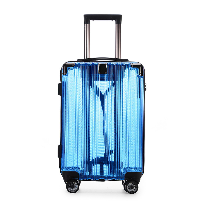 YX16740 New Design Multi-Functional Transparent Luggage PC 20-Inch Trolley Case Travel Business Suitcase with Waterproof