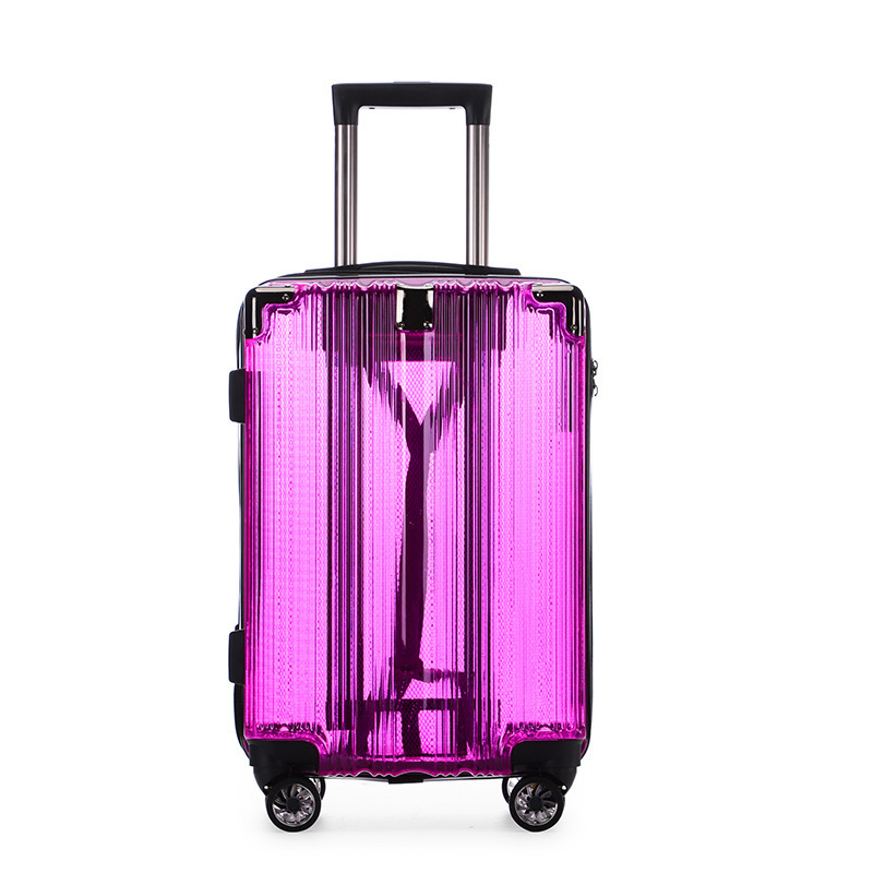 YX16740 New Design Multi-Functional Transparent Luggage PC 20-Inch Trolley Case Travel Business Suitcase with Waterproof