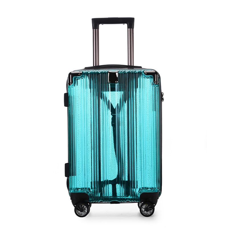 YX16740 New Design Multi-Functional Transparent Luggage PC 20-Inch Trolley Case Travel Business Suitcase with Waterproof