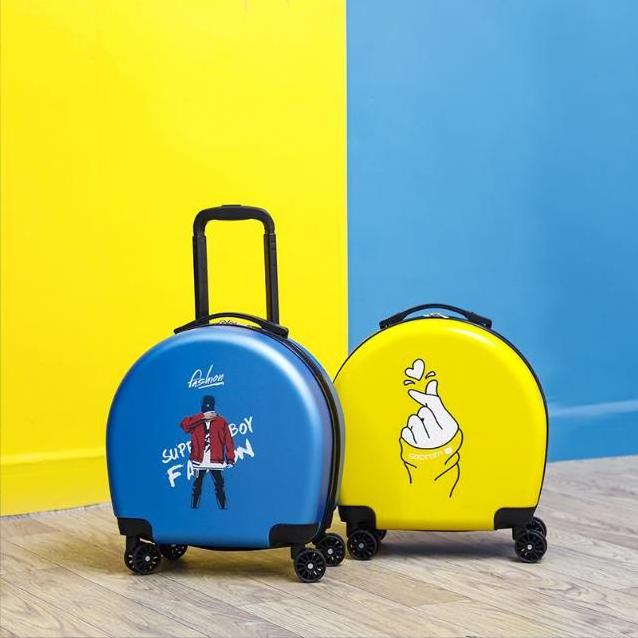 YX16914 Customized Pattern Kids' Luggage & Bags Mini Baggage ABS Travel Trolley Luggage Bags  Boarding Suitcase Case Valise