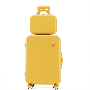 Colorful customized ins mini suitcases wholesale carry-ons valise de voyage ABS zipper suitcase 20inch with four wheels