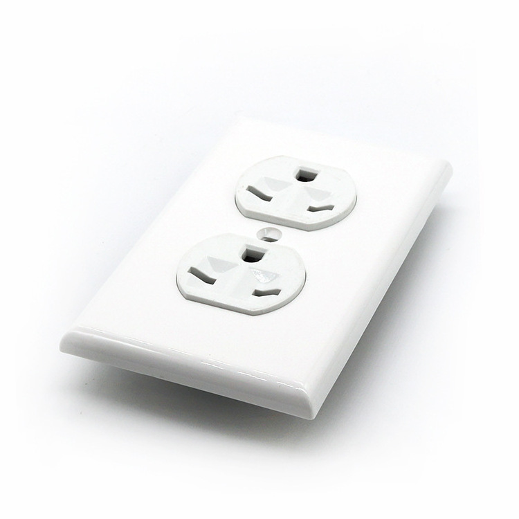 American Duplex Receptacle Outlet Socket US Wall Decorate Tamper Resistant Plug Socket