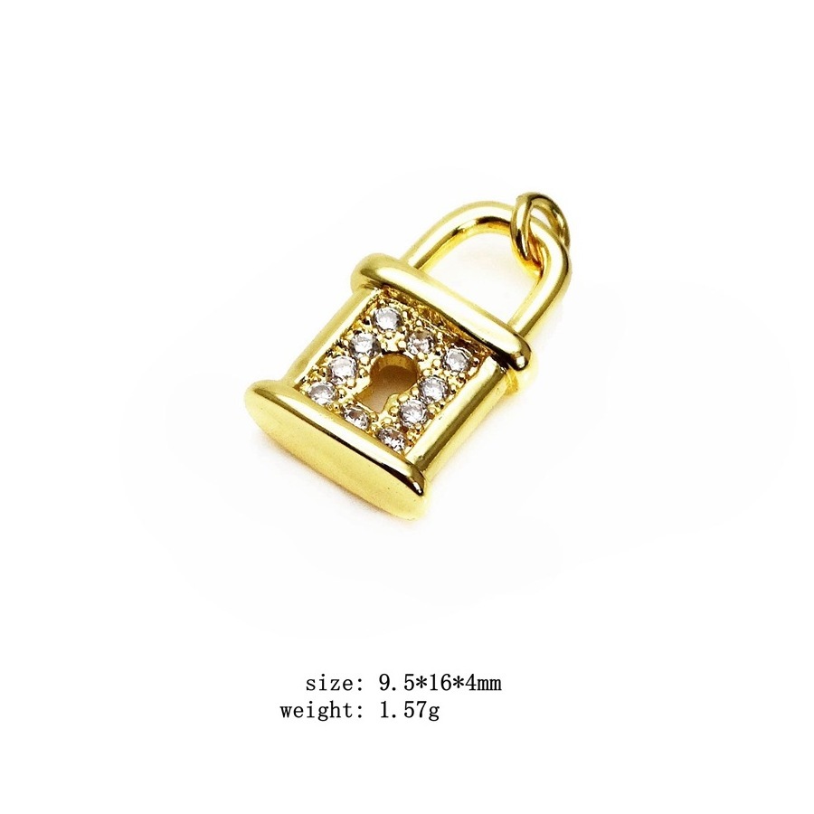 CZ8313 Small Mini Little Shiny 18k Gold Zircon CZ Micro Pave Kids Star Moon Letter FE Charms for Bracelet Earring Jewelry Making