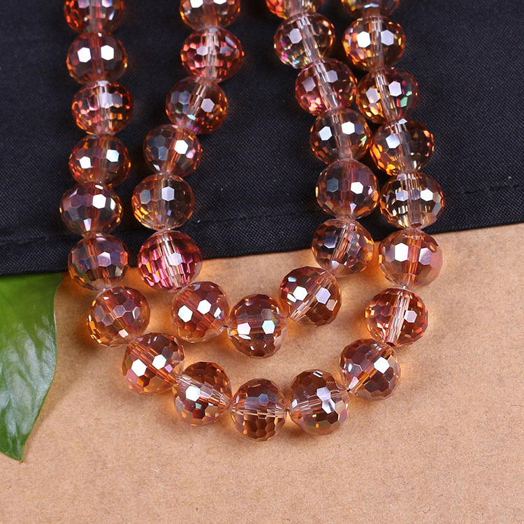 CC1718 Wholesale Faceted Chinese crystal beads,faceted crystal glass round ball beads