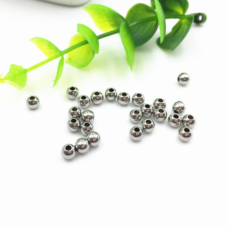 S814 Wholesale stainless steel spacer ball beads, jewelry making stainless steel round beads