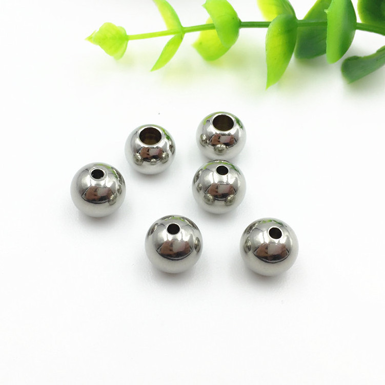 S814 Wholesale stainless steel spacer ball beads, jewelry making stainless steel round beads