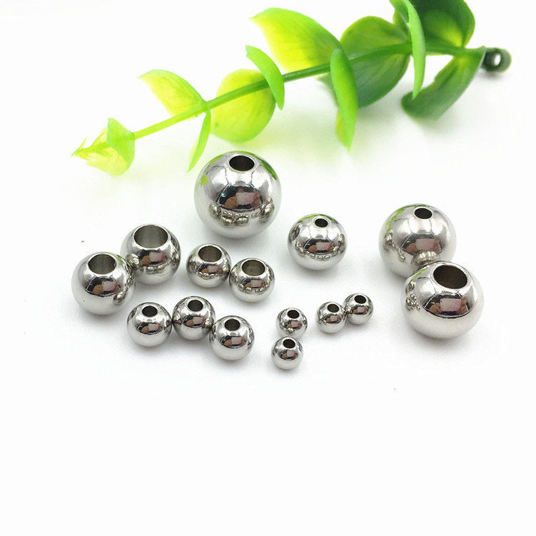 S814 Wholesale stainless steel spacer ball beads, jewelry making stainless steel round beads