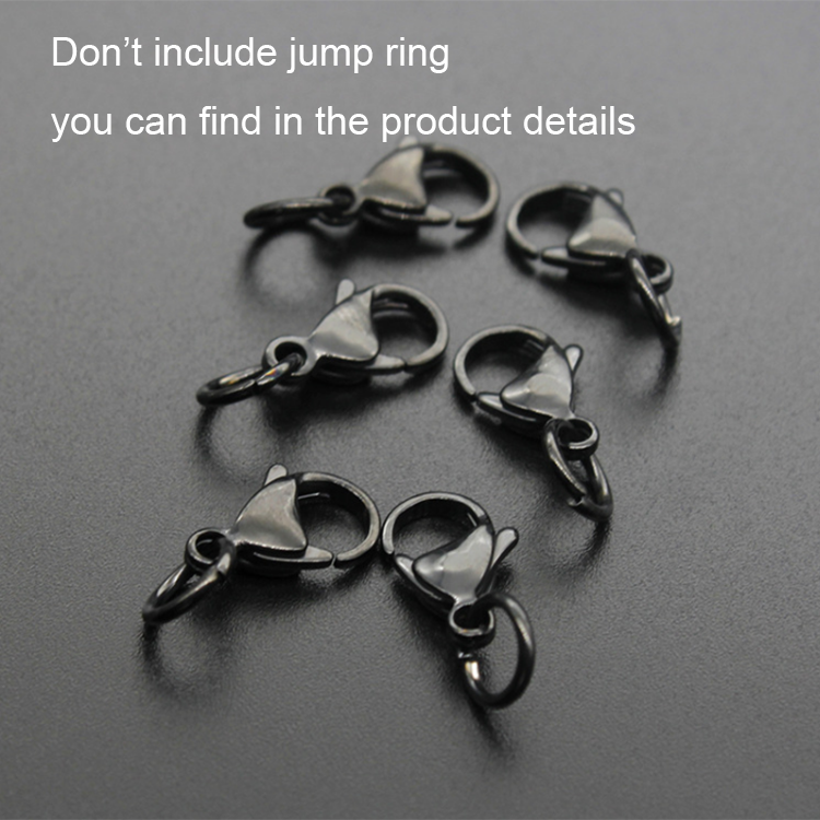 S951 Gold /black/rose gold IPG plated 316l stainless steel lobster clasp,metal lobster claw clasps for making jewelry