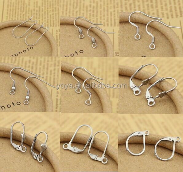 S666 wholesale stainless steel earring hook women's earring clasp finding