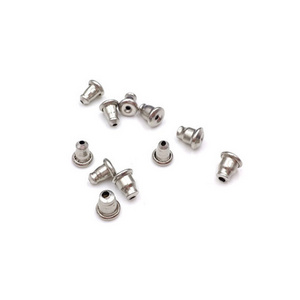 S672 Gold Plated Stainless Steel Earring Back Stoppers Findings,Ear Post Nut, bullet earring backs