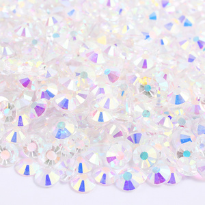 Wholesale SS3-SS30 Transparent AB Crystal Strass Nail Stones Flatback Glass Crystal Rhinestones For Decoration