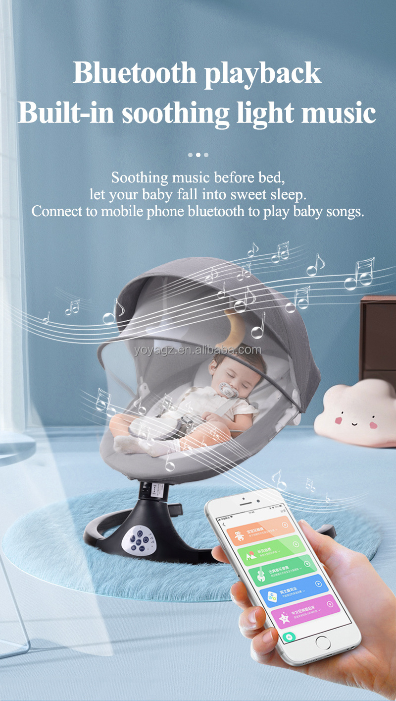 2023 Hot Selling Baby Rocking Chair Folding Multi-purpose Crib Electric Cradle And Baby Cardle Swing And Ingenuity Swing Chair