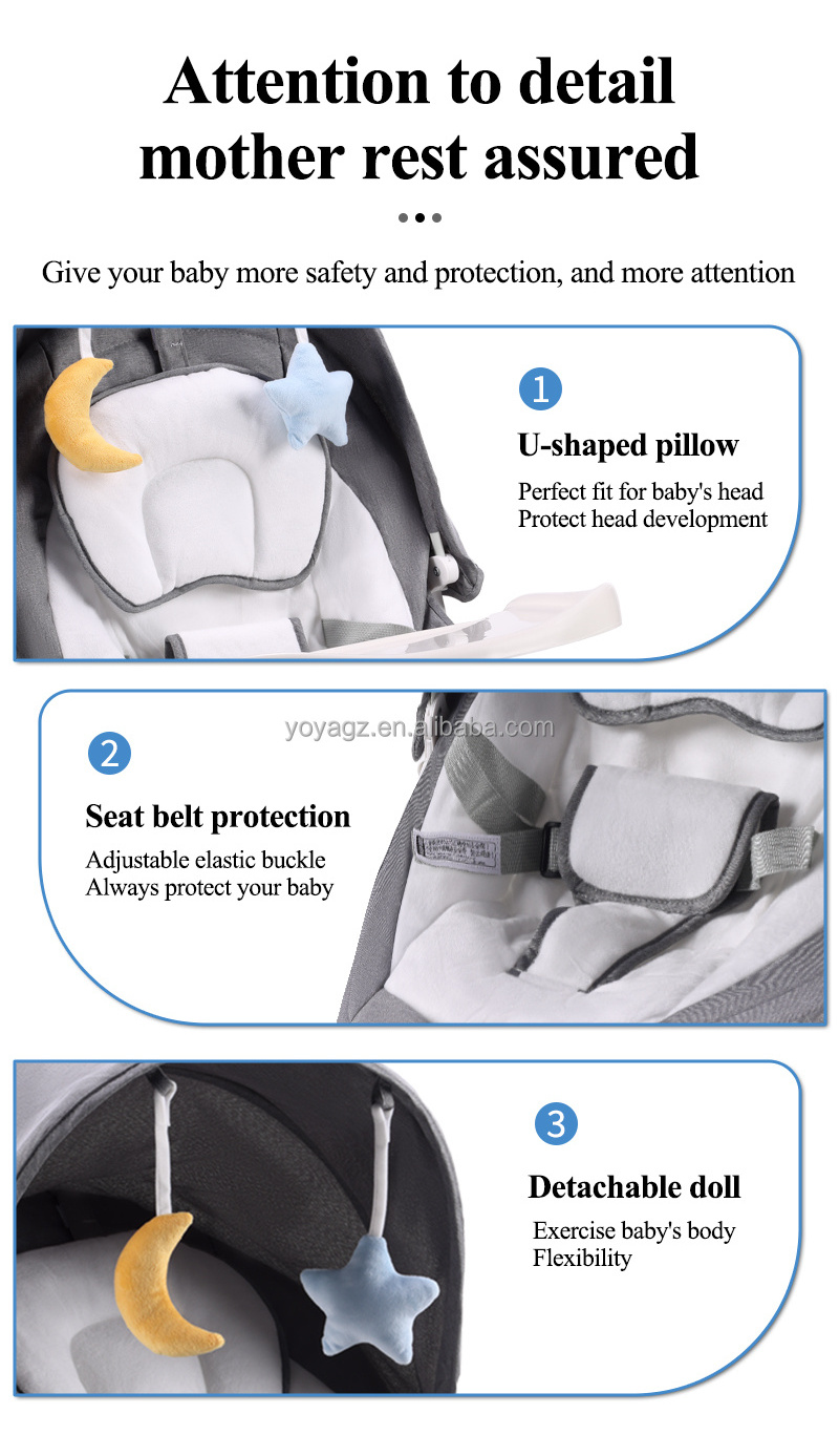 2023 Hot Selling Baby Rocking Chair Folding Multi-purpose Crib Electric Cradle And Baby Cardle Swing And Ingenuity Swing Chair