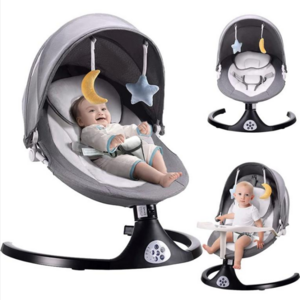 Hot Selling New Born Baby Swing Cradle Outdoor Use Remote Control Electric Baby Bouncer Rocker Automatic Electric Baby Swing