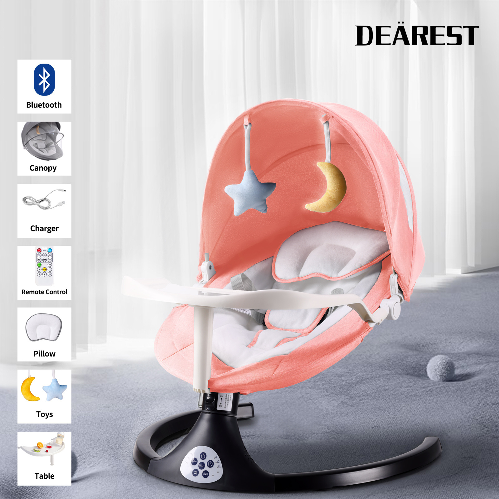 2023 Best-selling Baby Rocking Chair Folding Multi-purpose Crib Electric Cradle And Baby Cardle Swing And Ingenuity Baby Swin