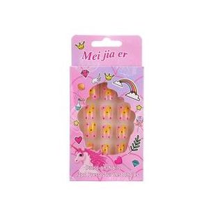 Kawaii Press On Nails 24 Designs Cute Kids False Press On Nails Back Glue Top Popular 24pcs/Set Wholesale