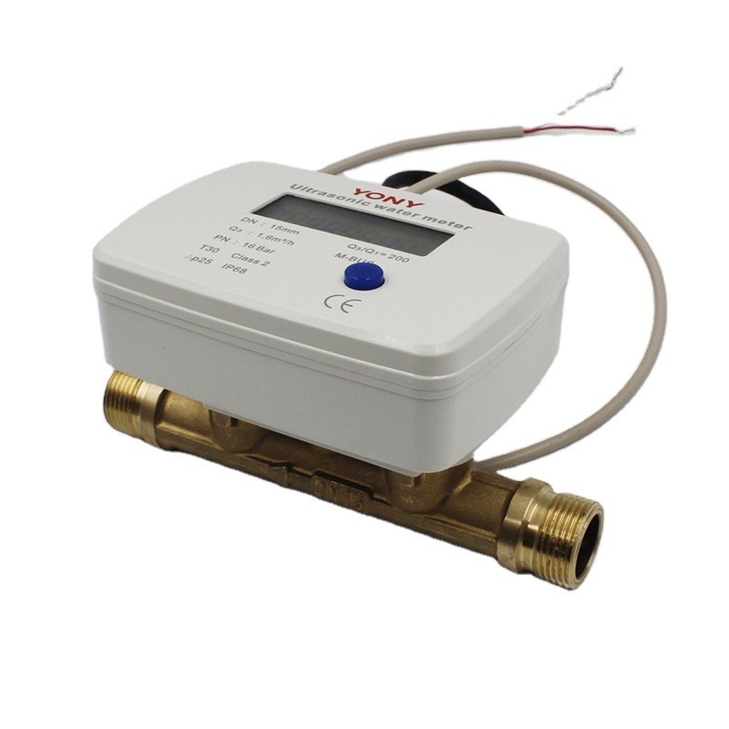 Ultrasonic Water Meter Class B  DN20 Brass OEM Customized Support Remote communication with RS485 or Mbus