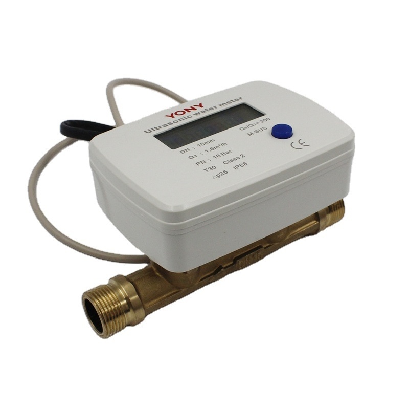 Ultrasonic Water Meter Class B  DN20 Brass OEM Customized Support Remote communication with RS485 or Mbus