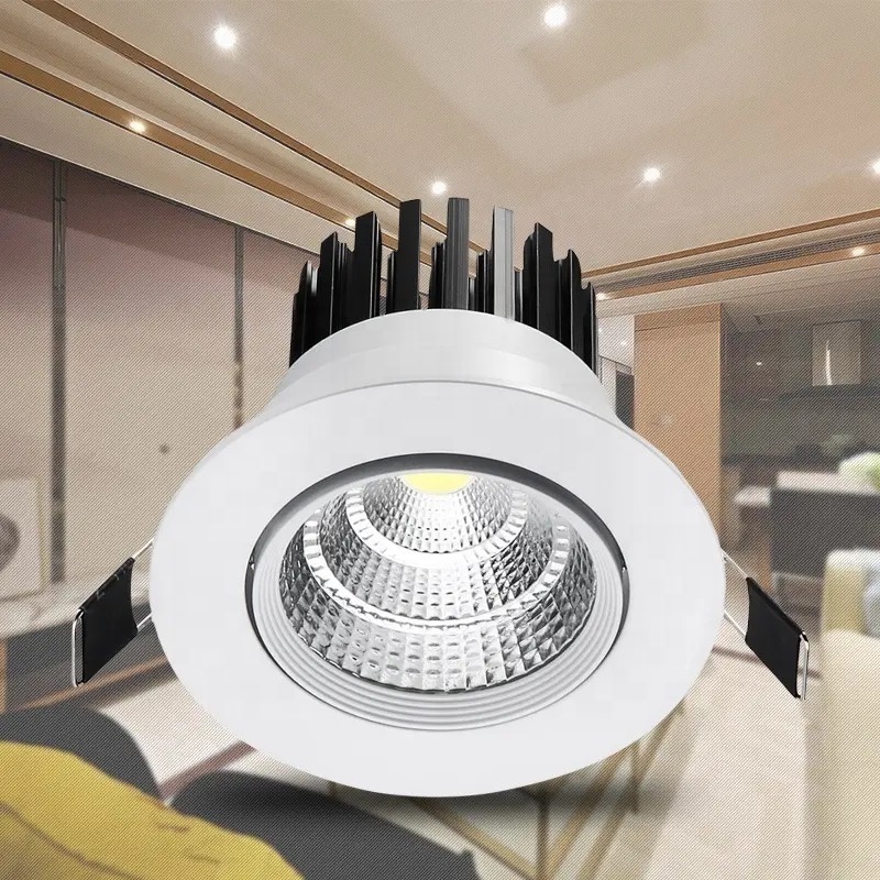 Wholesale Trimless Recessed Down Light For Hotel Downlights 45W Cob Recessed Adjustable Downlight Dimmable Led