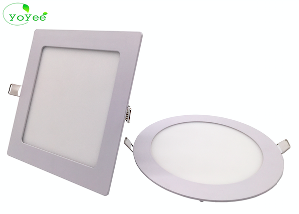 Led Recessed Slim Ceiling Round Led Dimmable Flat Panel Light For Home Office Square Flat Led Panel For Office Lighting