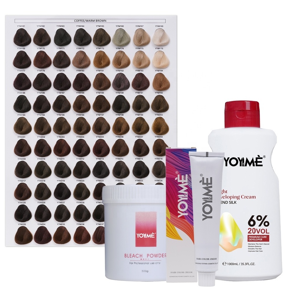 YOYIME manufacturer OEM private label beauty hair products professional salon permanent hair color cream hair dye for 570 colors