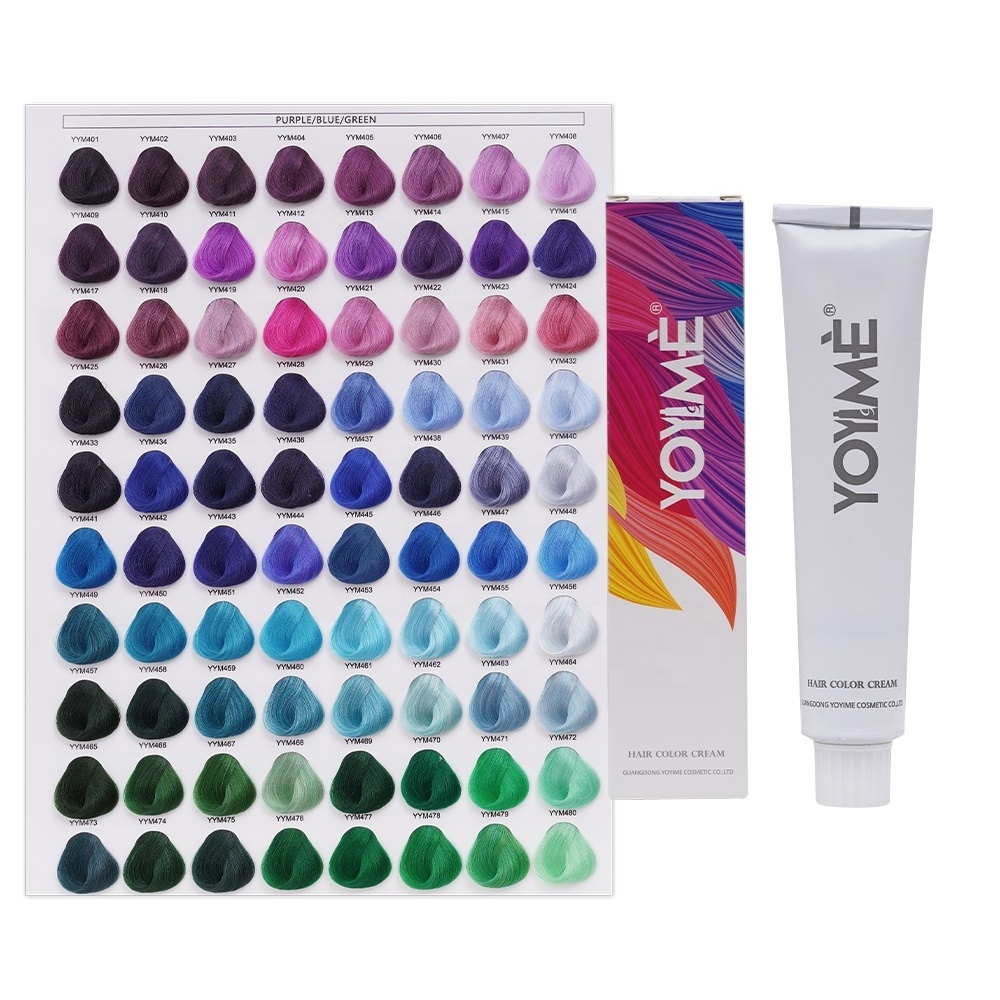 YOYIME manufacturer OEM private label beauty hair products professional salon permanent hair color cream hair dye for 570 colors