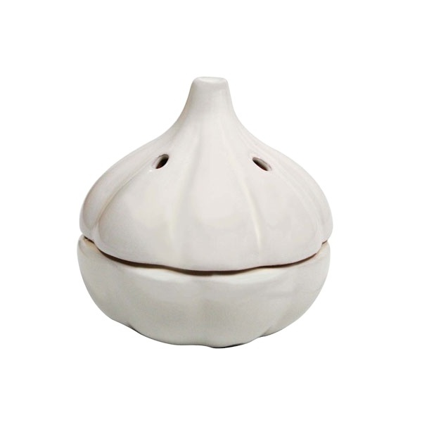 Classic Terracotta Garlic Shaped Ceramic Garlic Saver