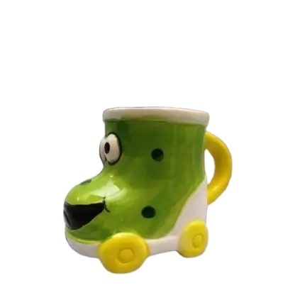 Car Shape Animal Design Ceramic Coffee Mug Animal Coffee Mug with Handle  For Kids (300 ml)