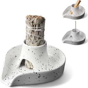 Holder Incense Holder Bowl,  Ceramics Burning Bowl for White for decoration