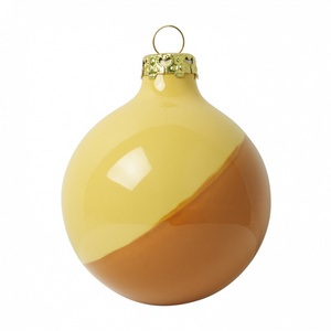 Colorful Christmas Decoration Gift Festival Accessory Ceramic Bauble Hanging Ball