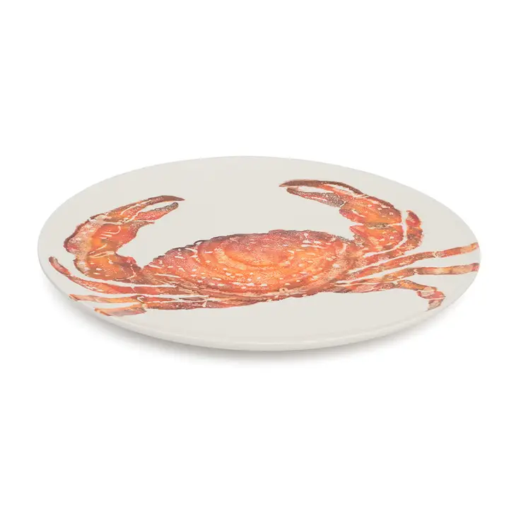 round ceramic serving platter ocean animal themed pattern platters serving dish tray wholesale lobster crab restaurant plates